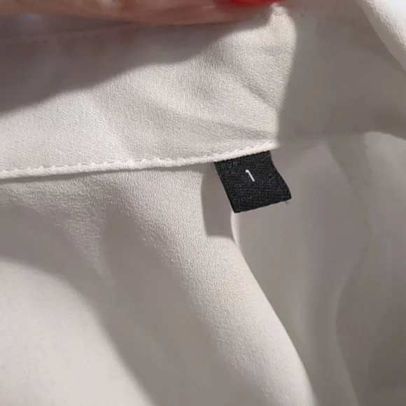 The Kooples White Ruffle Blouse - Picture 8 of 8